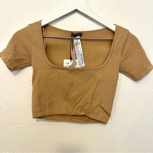 NWT Zara Ribbed Crop Top